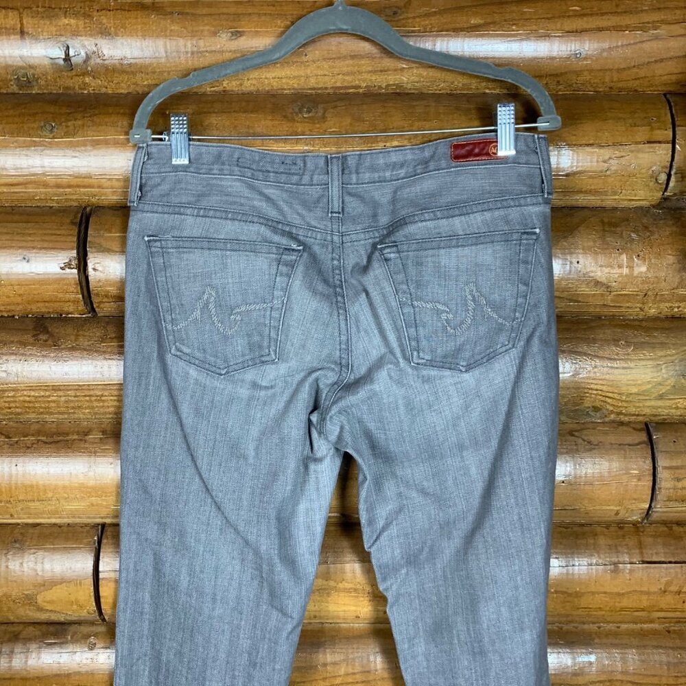 AG Adriano Goldschmeid The Stilt 31R Gray Wash Denim Jeans Straight Skinny Leg - Picture 3 of 6